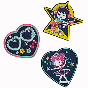 DerDieDas Buttons Neon Star